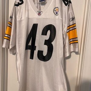 Reebok White Jersey with Black and Yellow Accents